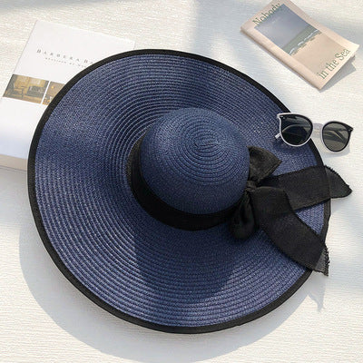 Women's Summer Beach Straw Hat With Big Brim