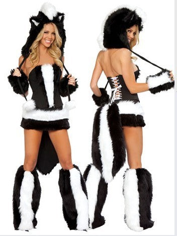 Winter Thickened Animal Panda Custume For Lead Dancer Female