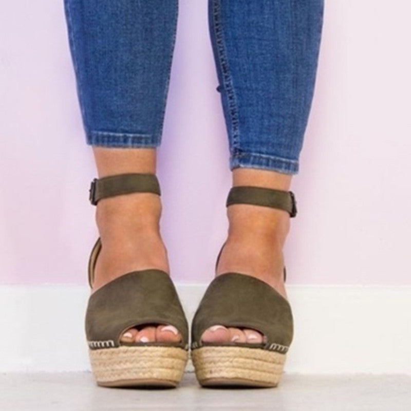 Straw hemp rope fisherman sandals