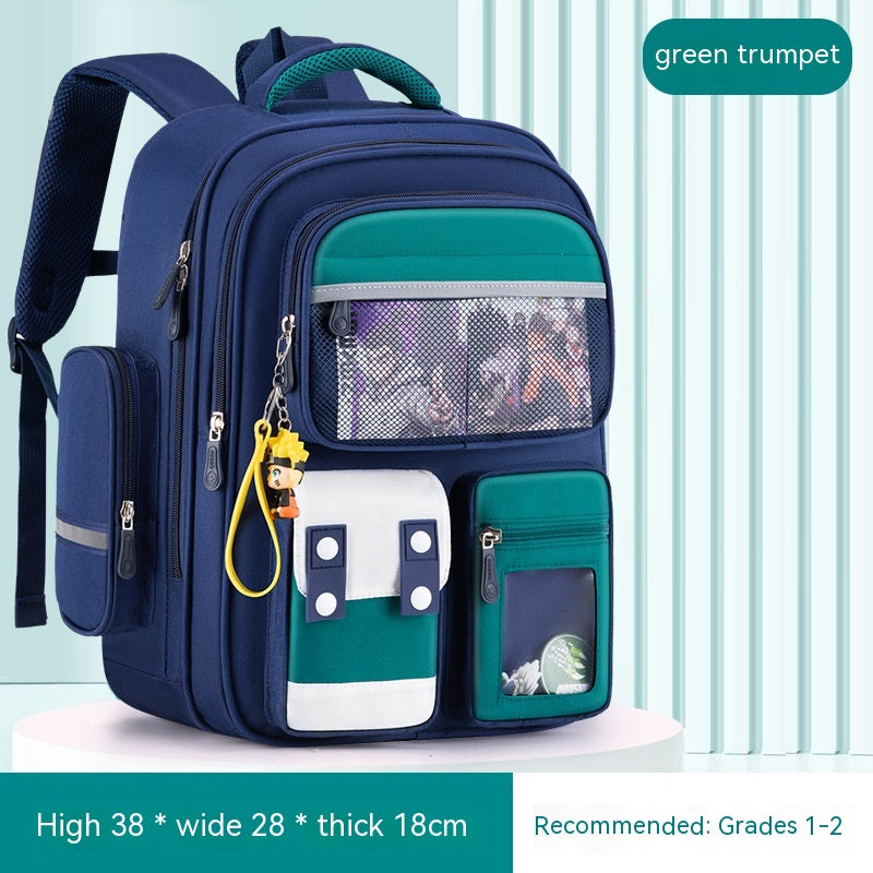 Children's Burden Reduction Large-capacity Backpack Multifunctional Spine Protection
