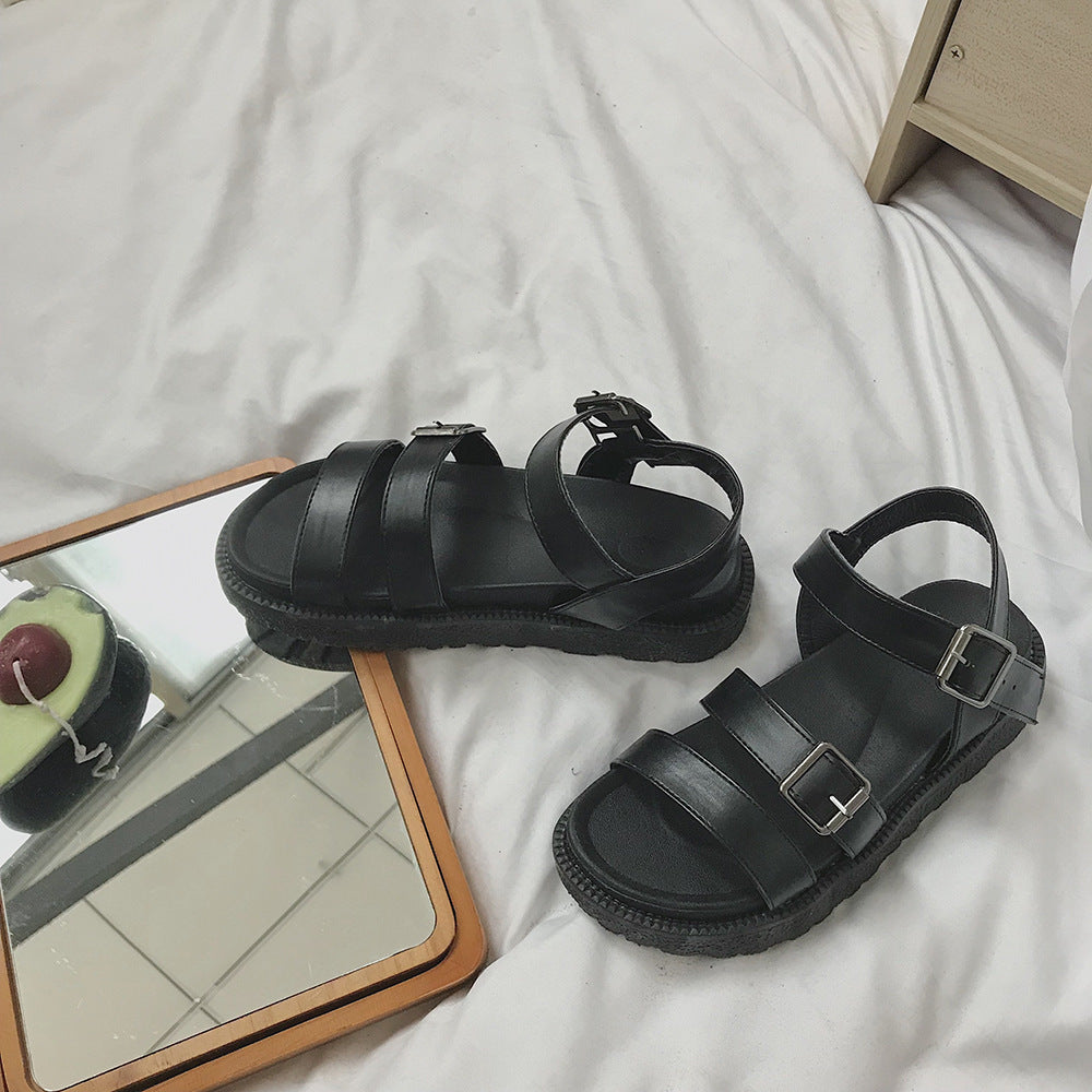 Retro Hong Kong style student beach shoes