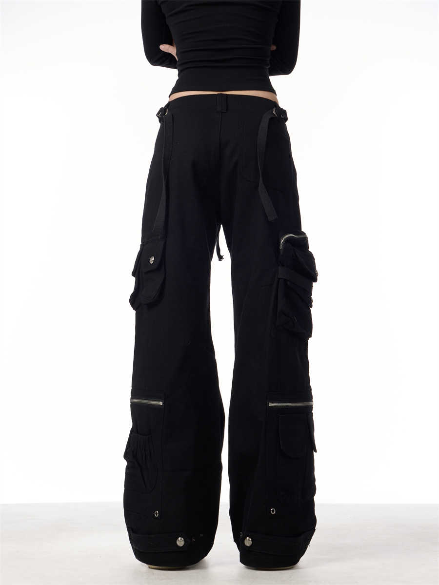 Spring New Loose Heavy Industry Straight-leg Trousers