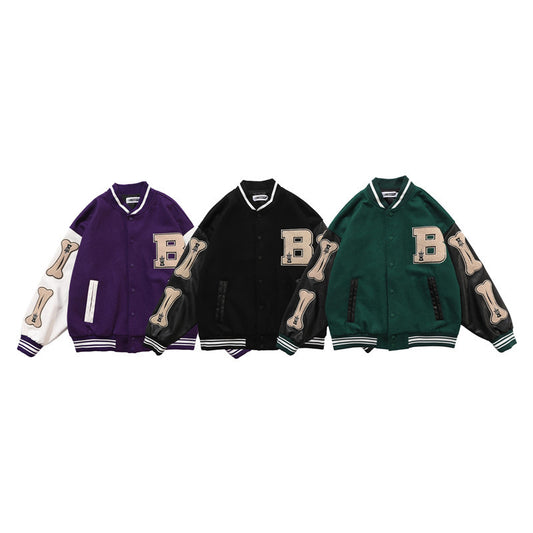 National tide letter embroidery baseball uniform