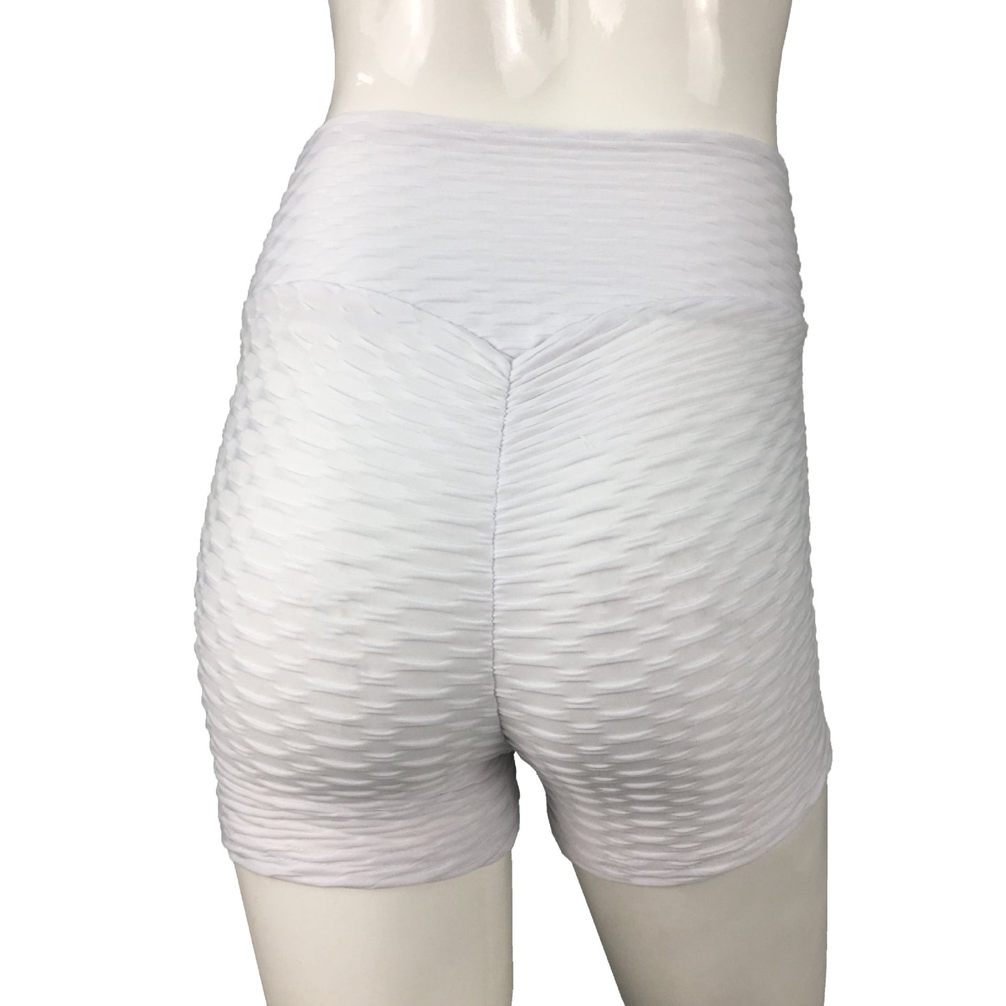 Jacquard sports solid color stretch running shorts