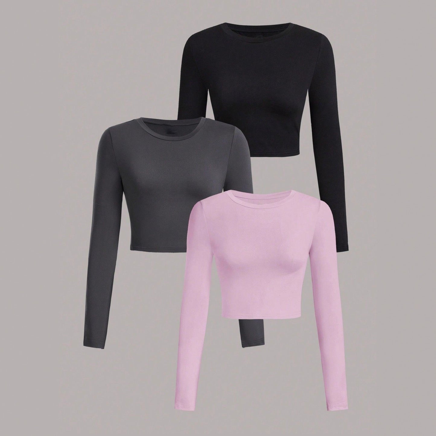 New Springsummer Long-sleeve Top Stylish And Slim-fit