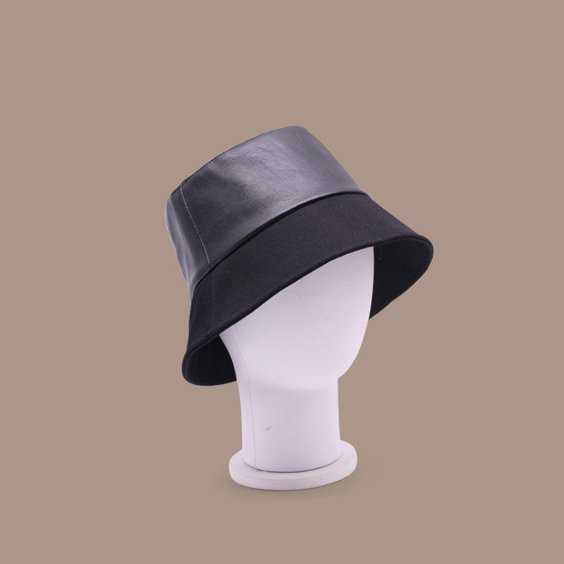 Stylish Color-block Bucket Hat That Flatters The Face For A Slimming Effect