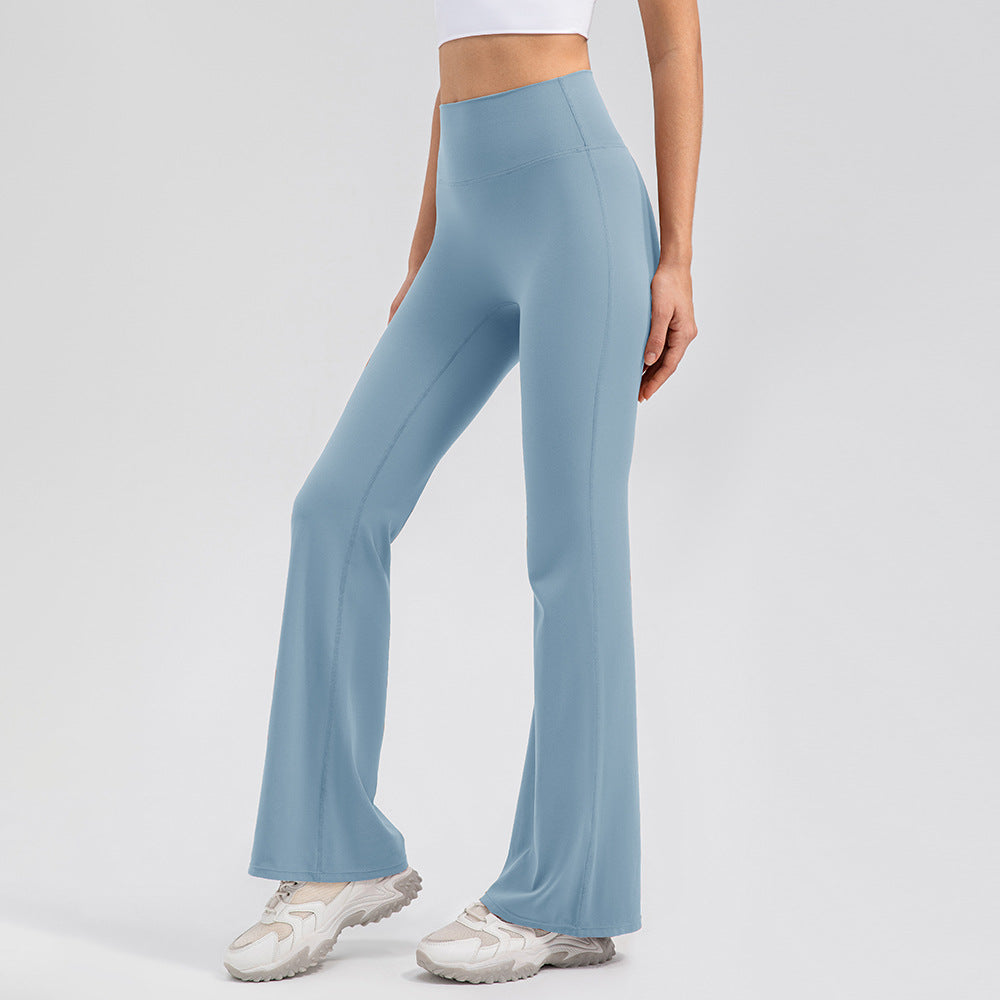 Female High Waisted Hip Lifting Micro Trumpet Yoga Pants