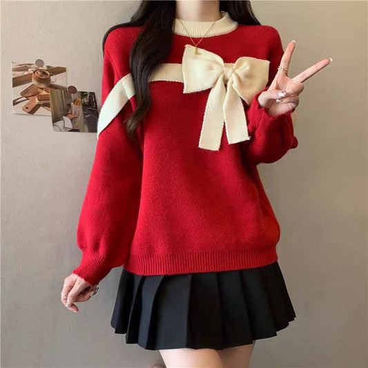 Women's Sweater Stitching Butterfly Autumn And Winter