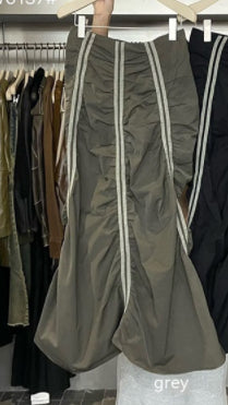 Design Sense Pleating Suit Skirt Parachute Sports Skirt