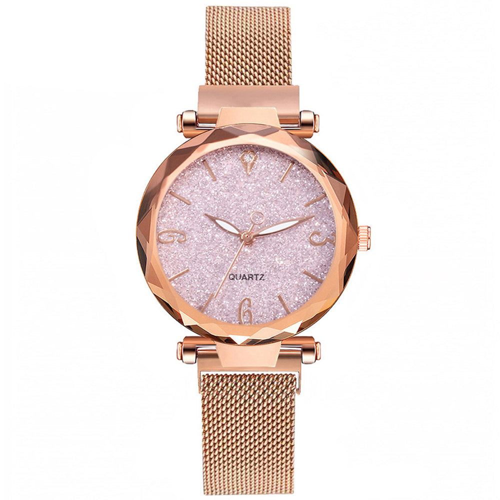 Female Gypsophila mesh belt watch