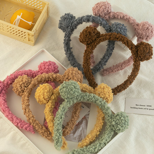 Korean Hair Ball Headband Plush Headband Cute Hair Accessories Net Red Headwear