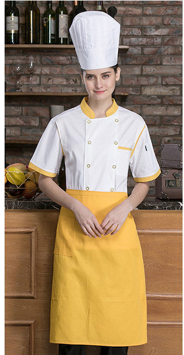 Chef's Clothes Short Sleeve Thin Breathable Mesh Hotel