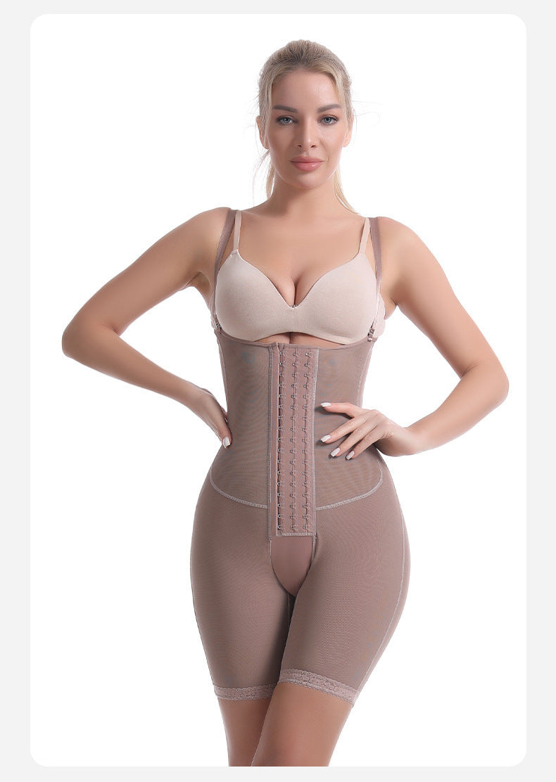 High Elastic Mesh Camisole Crotch Belly Contracting Hip Lifting Corset