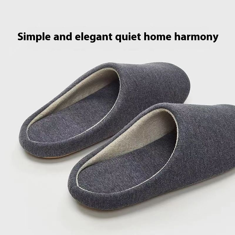 Open-end Machine Washable Silent Cloth Bottom Mute Slippers Ladies