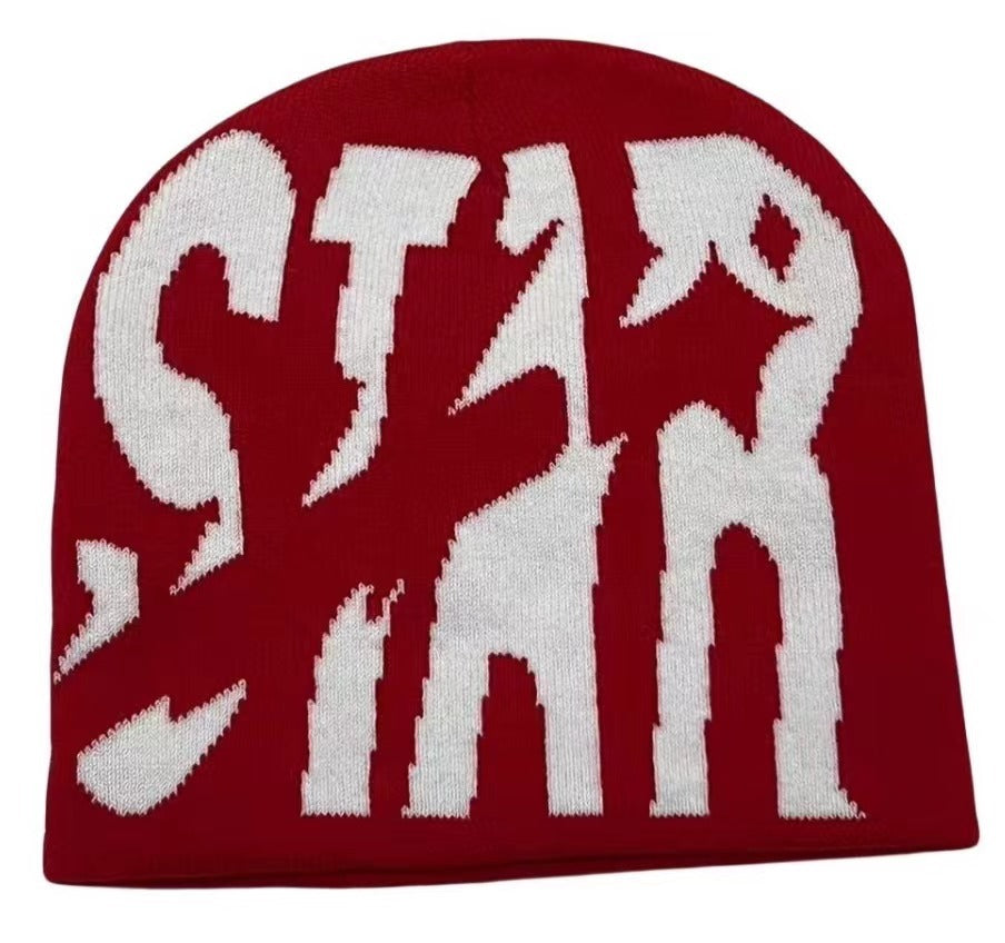 Y2g Knitted Hat Letter STAR Same Style