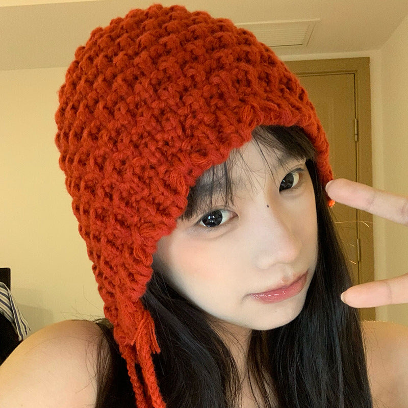 Thermal Knitting Handmade Woolen Cap