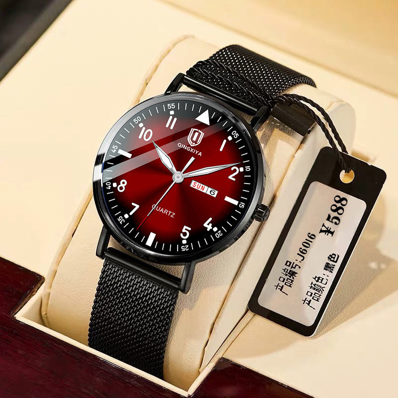 Men's Waterproof Luminous Multifunctional Quartz Watch