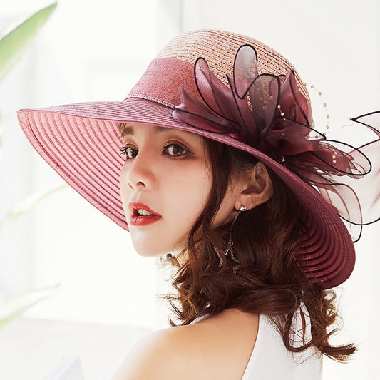 Women's Sun Hat With Large Foldable Brim