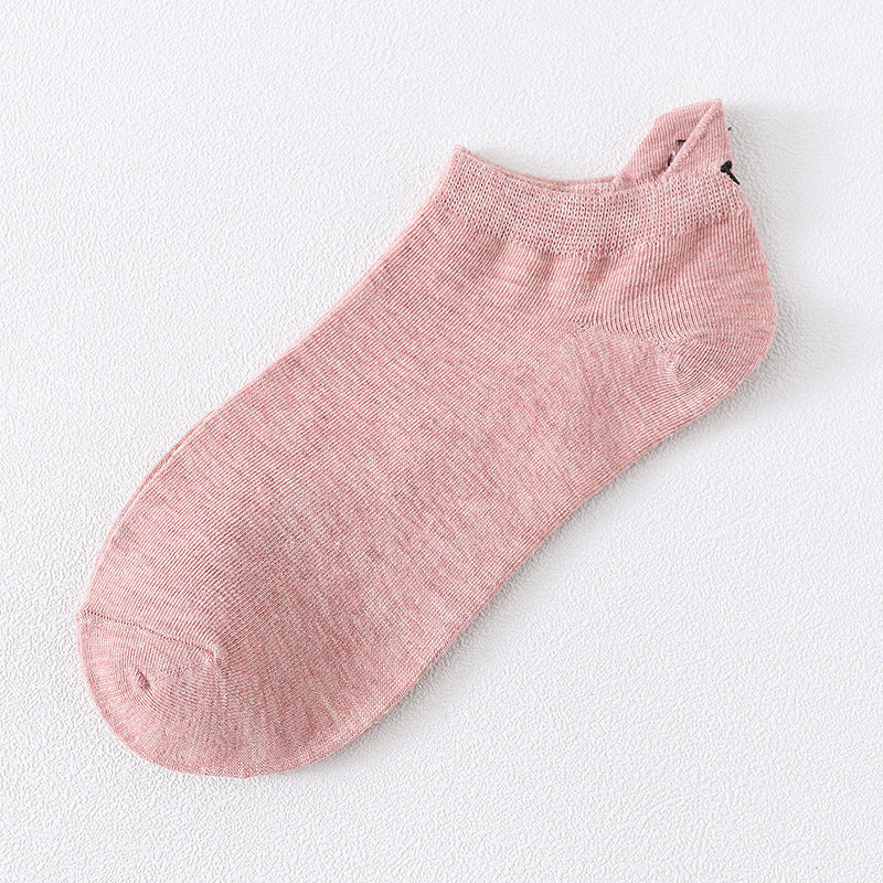 Socks Personalized Heel Embroidered Face