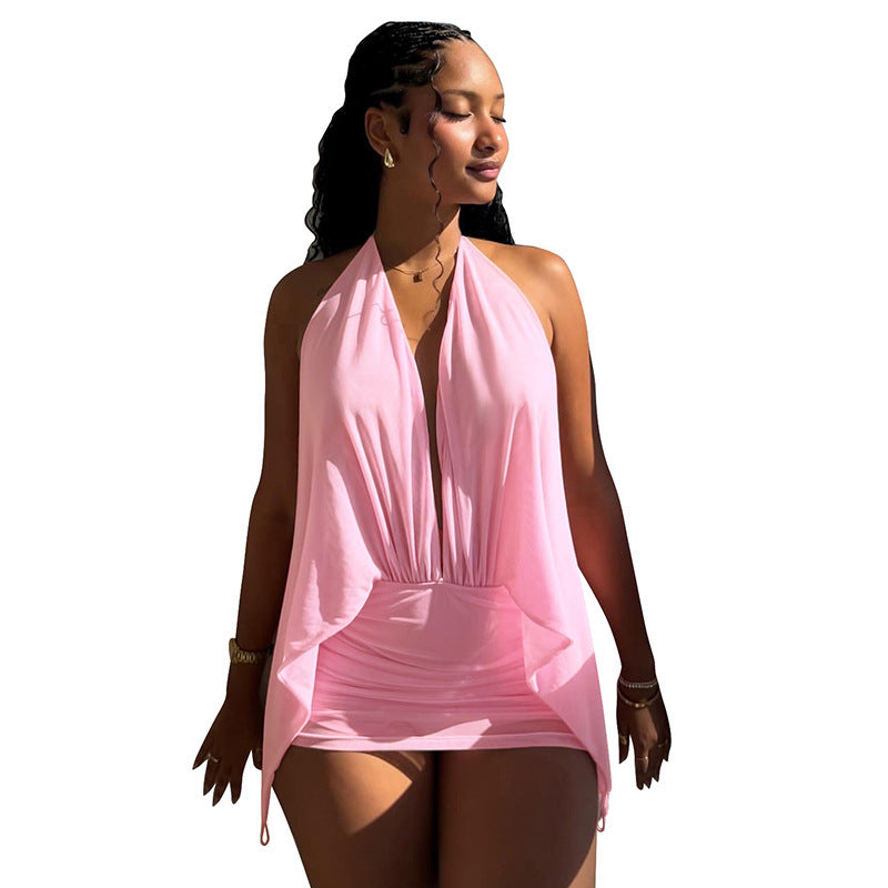 Women's Summer New Solid Color Dress