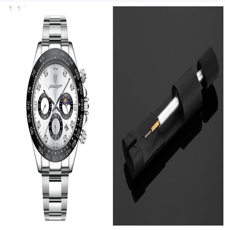 Men's Multi-functional Fashion Waterproof Quartz Watch