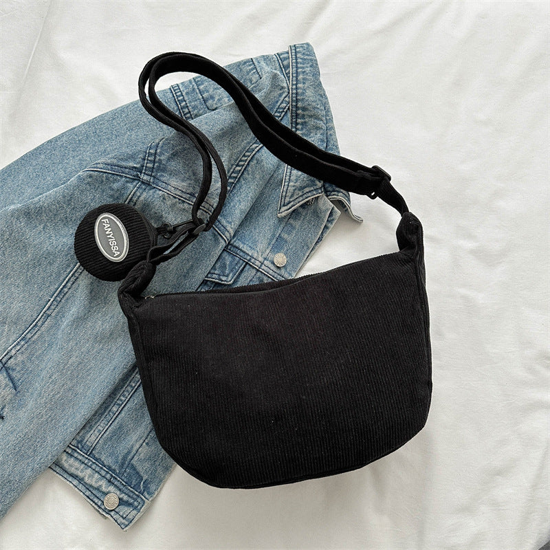 Korean Style Simple Shoulder Messenger Bag For Women