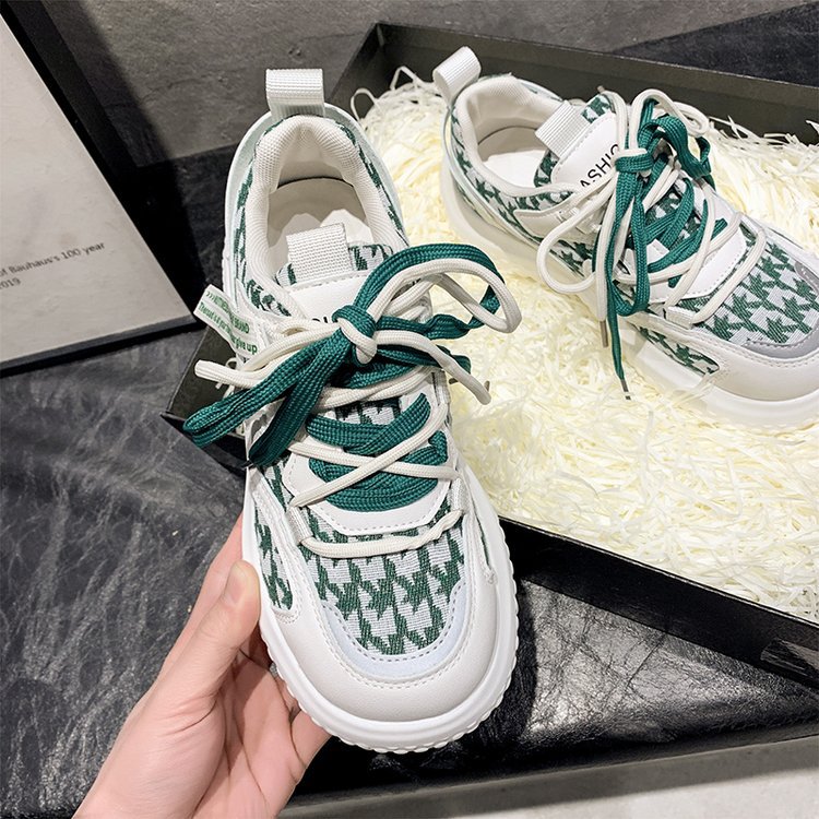 Reflective Strip Platform Running Shoes