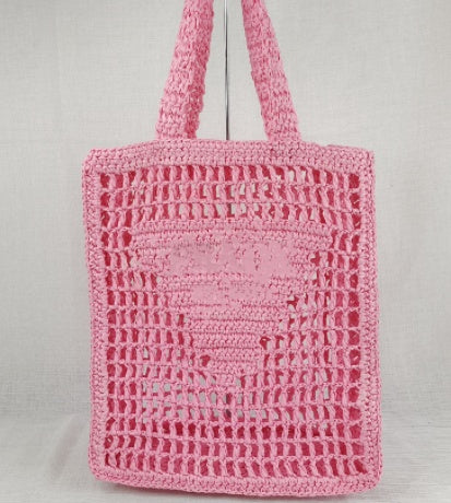 Hollow Letter Bag Korean Style Holiday Women's Woven