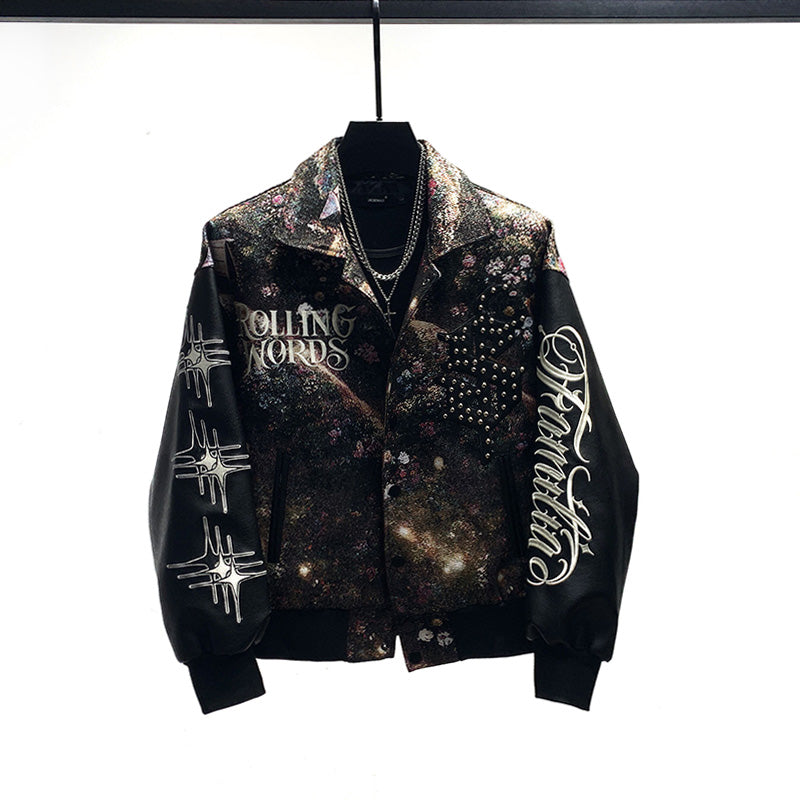 Machine Embroidery Jacket Loose Fashion Baseball Uniform