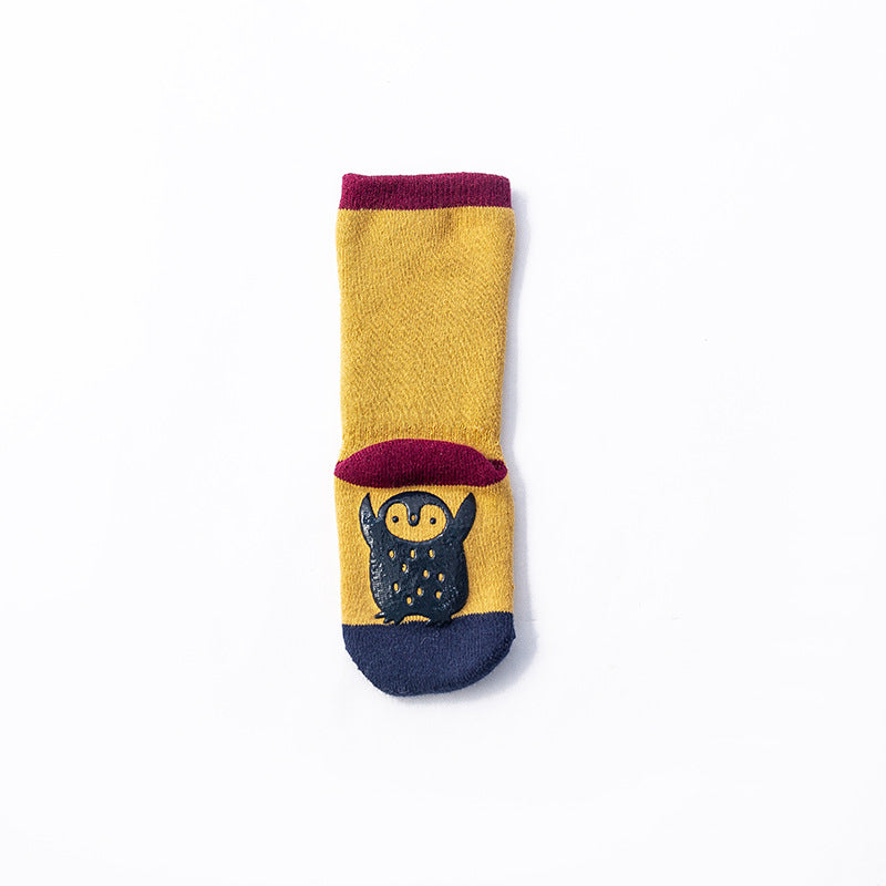 Thickened Children's Terry Floor Socks Cartoon Big Point