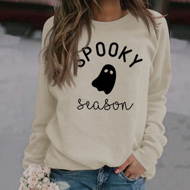 Loose Letters Autumn And Winter Round Neck Sweater Ladies