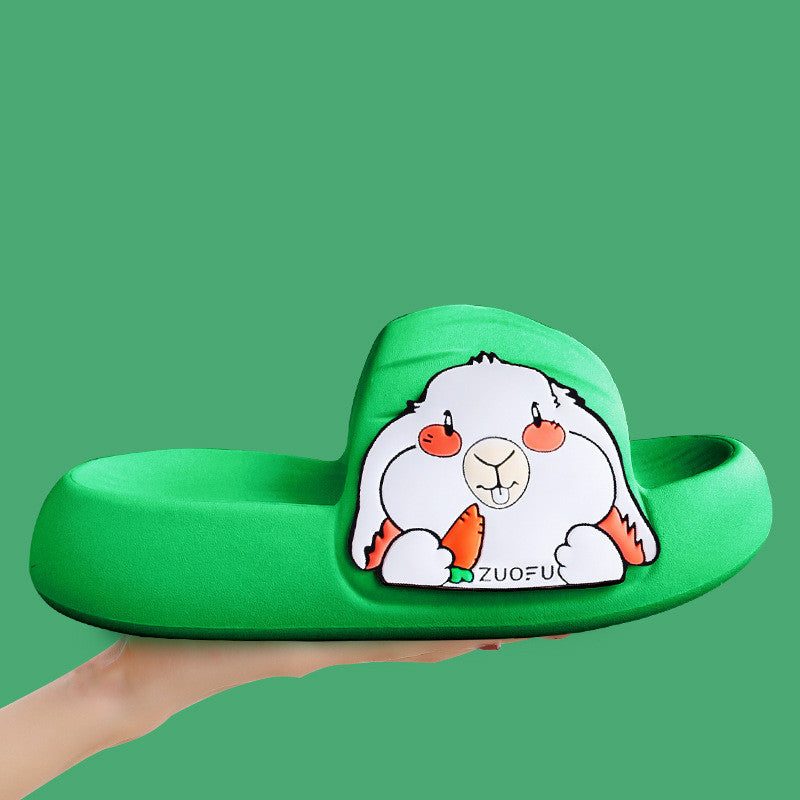 Indoor Home Thick Soled Rabbit Slippers