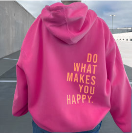 Sweater Printed Hooded Style Casual Men And Women Same Style
