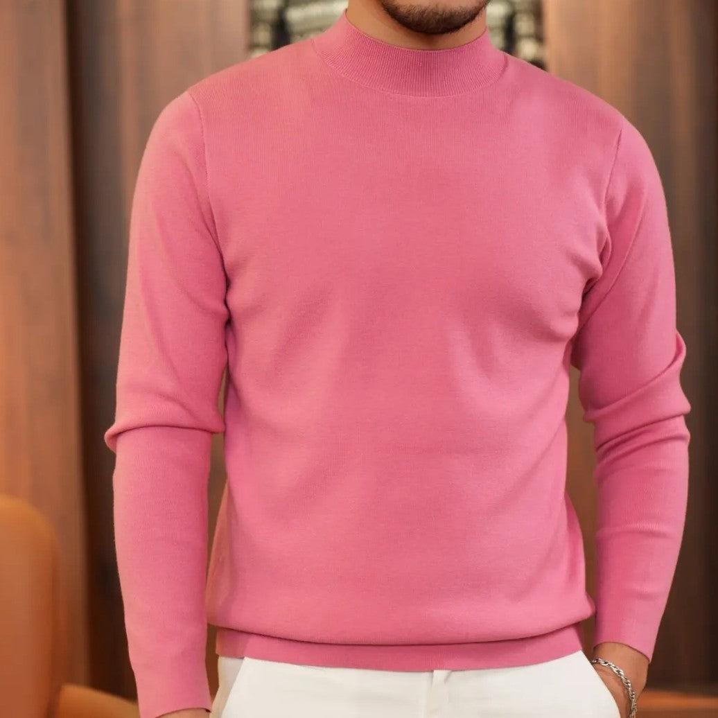 Round Neck Knitted Sweater With High Quality