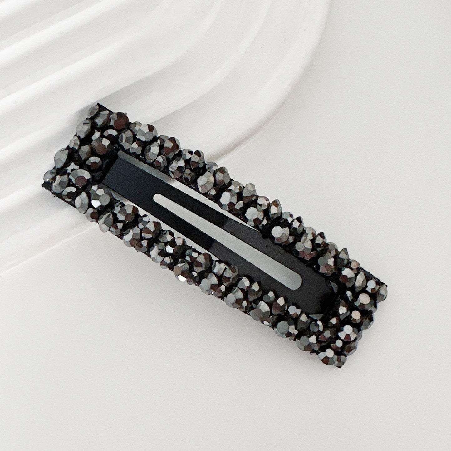 Diamond Colorful Crystals Rectangular BB Clip Break Hair Side Bang Clip