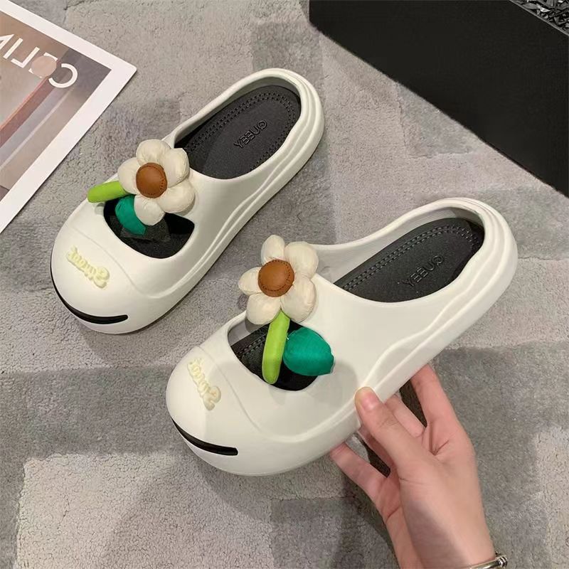 Lazy Slippers Lukkede Tåer til Dame i Moderne Sødt Design