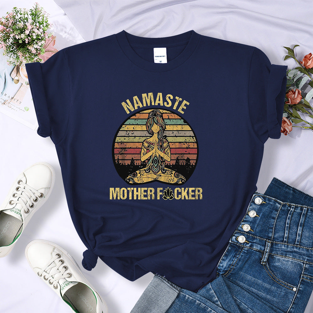 Retro Hermitage Mother T-shirt Fashionable Breathable Casual