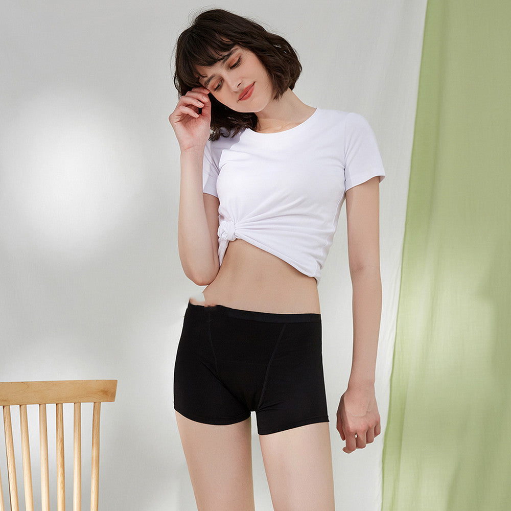 Women's Fashion Simple Solid Color Boxer Shorts