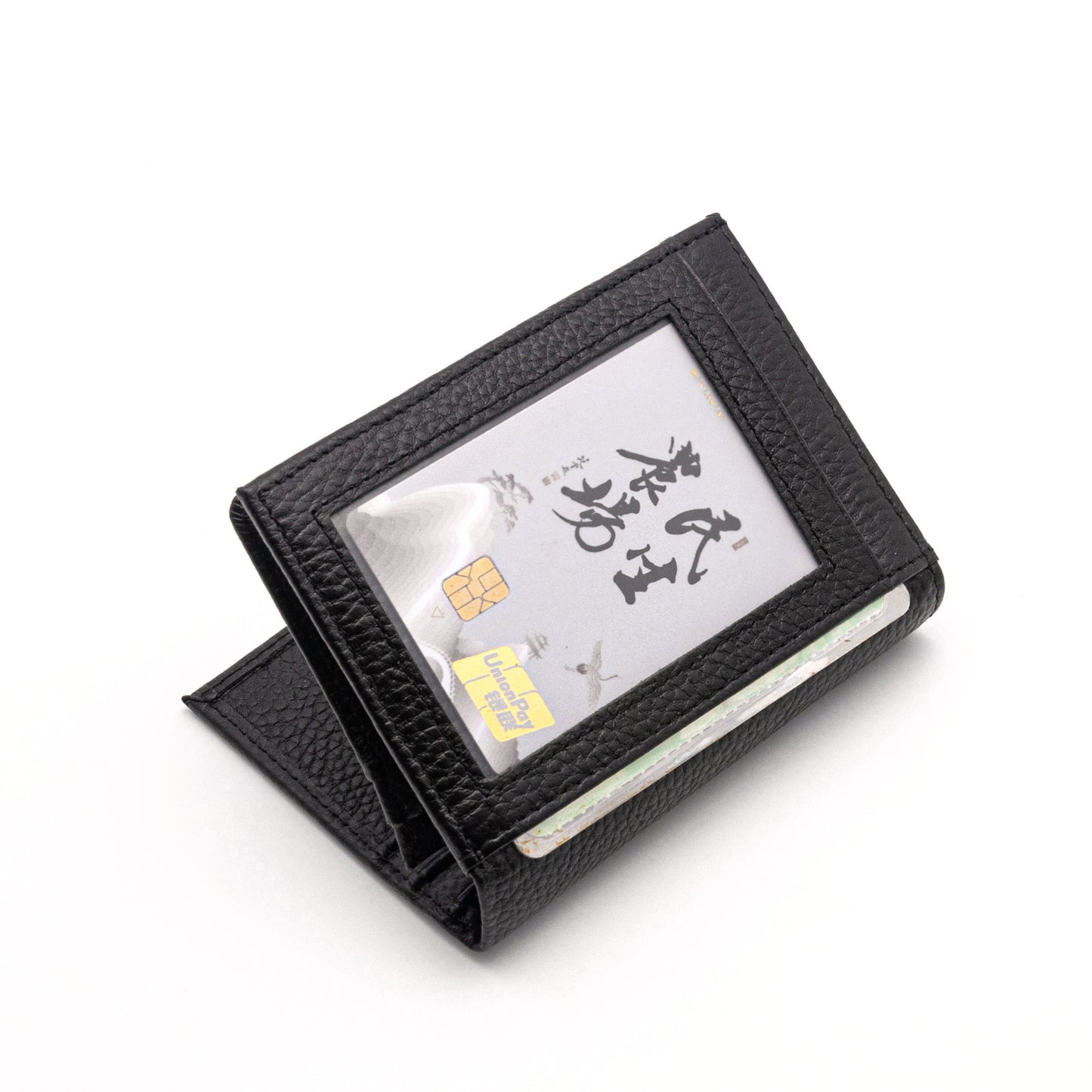 Short Genuine Leather Men's And Women's Wallet Vertical Multi Card