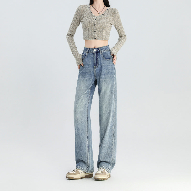 Turkish High-quality Narrow Wide-leg Jeans
