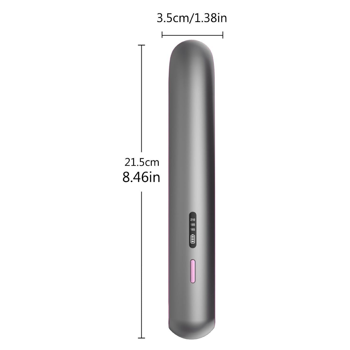 Wireless Charging Plywood Bangs For Curling Or Straightening Small Hair Straightener