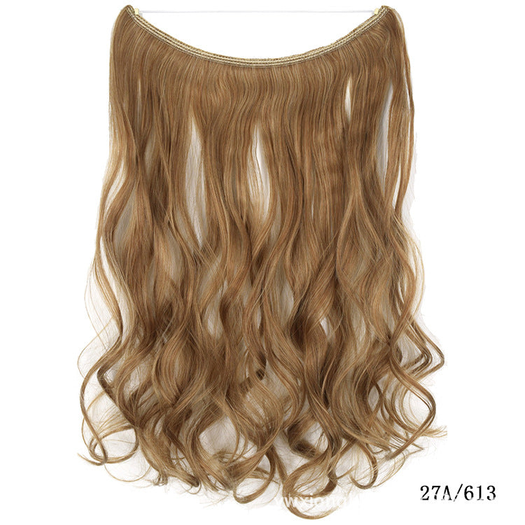 Women's One-piece Seamless Hair Extension Wig Set