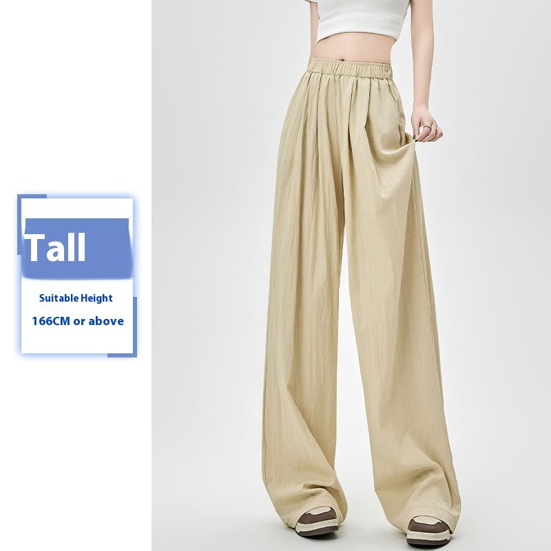 Women's Summer Thin High Waist Loose Casual Wide Leg Pants