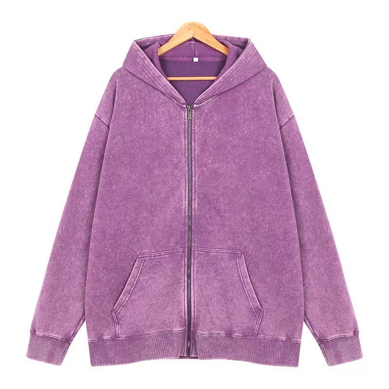 Men's Vintage Zipper Cardigan Casual Jacket