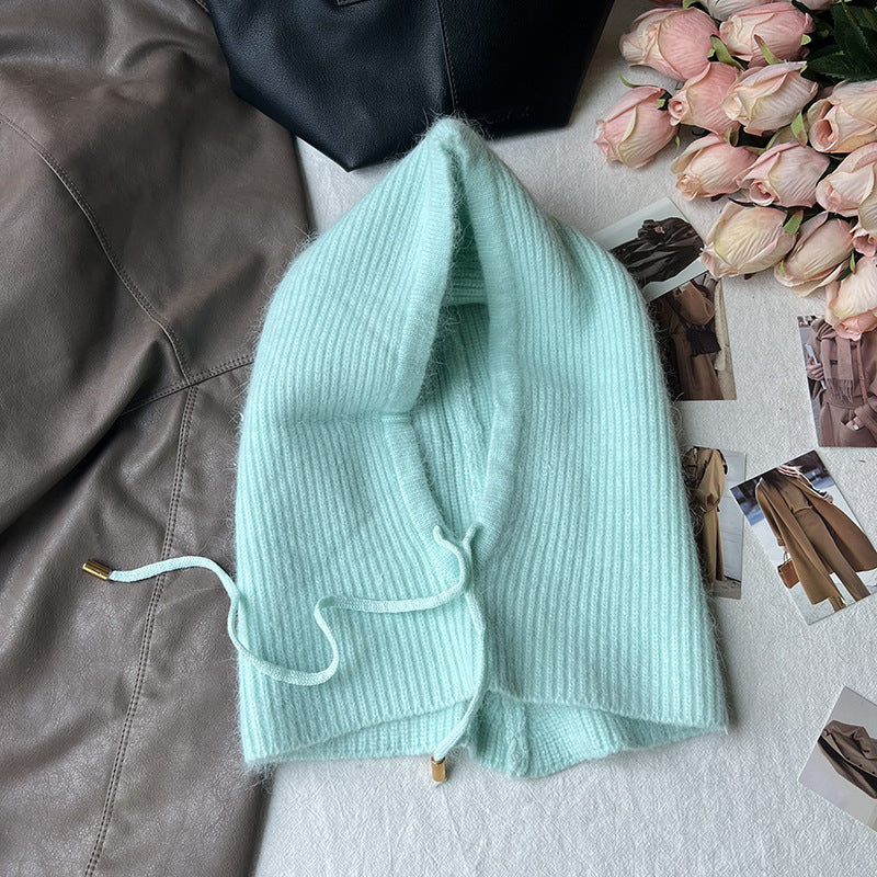 Long Rabbit Hair Scarf And Hat