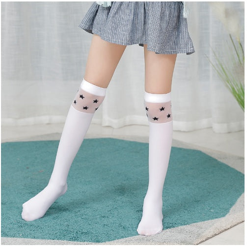 Children Stockings Over The Knee Velvet