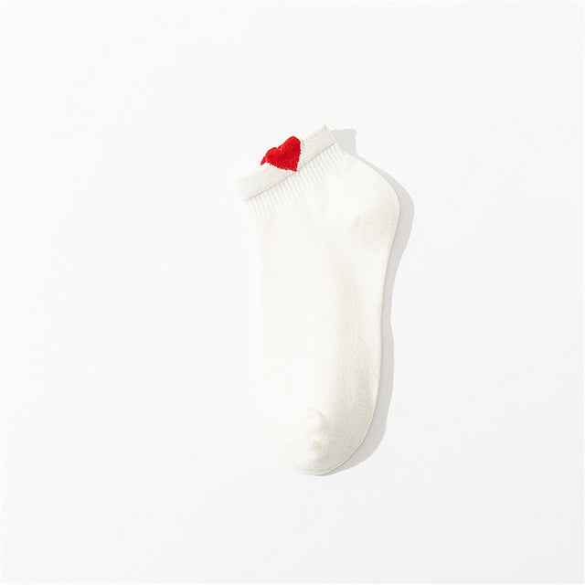 Women's Side Love Cotton Short Socks