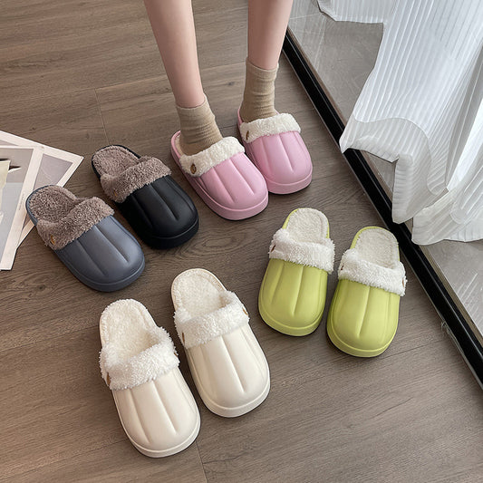 Couple Cotton Slippers Women's Home Waterproof Non-slip
