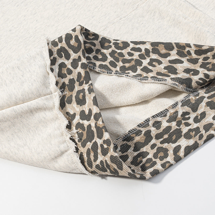 Casual Patchwork Perforated Hooded Sweatshirt For Women