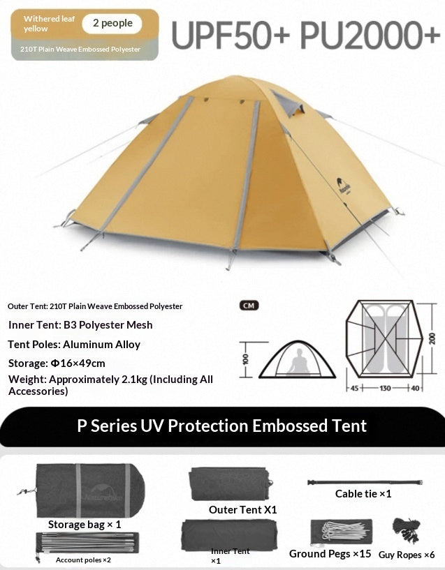 Single And Double Hiking Tent Ultra-light Outdoor Camping